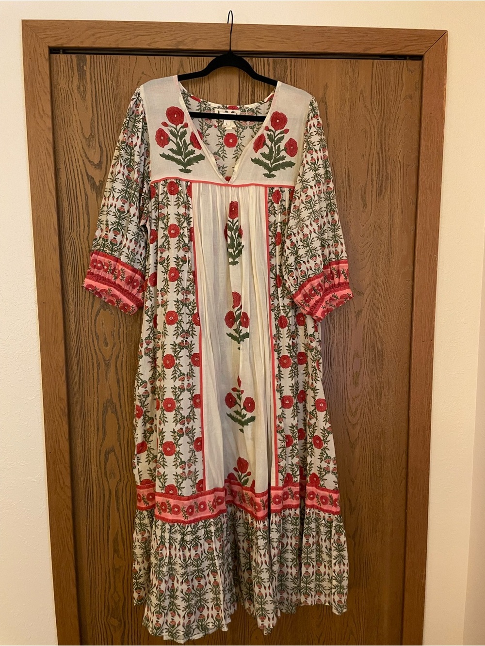 Pol Floral Midi Dress - 100% cotton